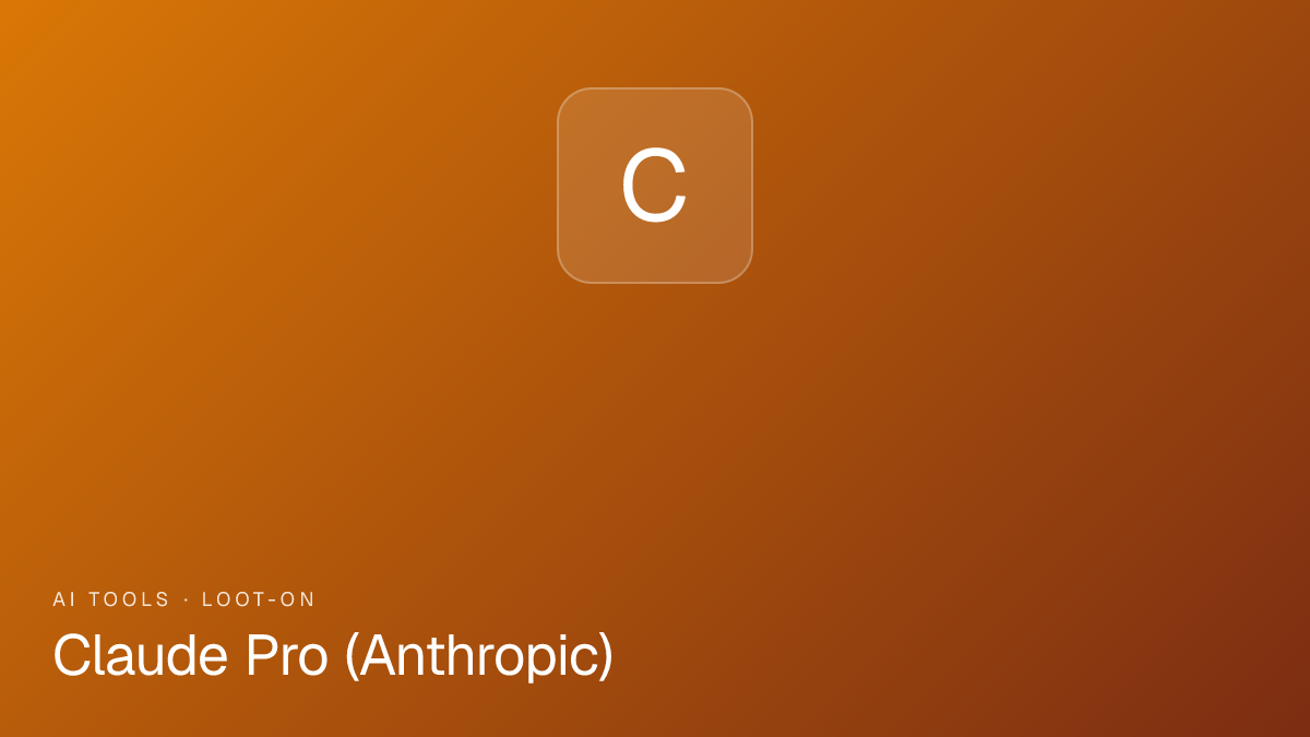 Claude Pro (Anthropic)