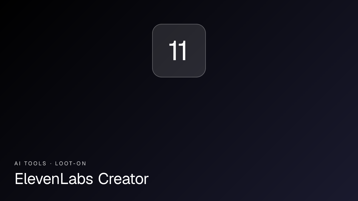 ElevenLabs Creator