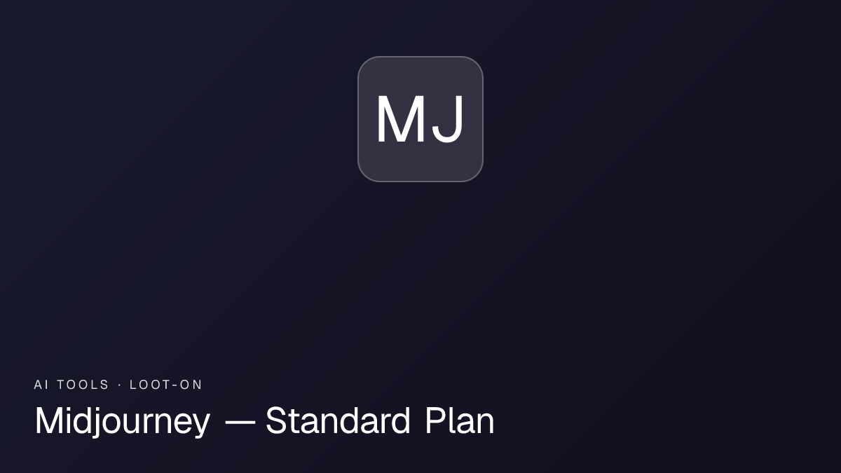 Midjourney — Standard Plan