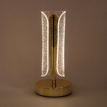 Luxury Tall Cylindrical Crystal Table Lamp (1 Pc)