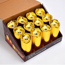 12Pc Golden Candles