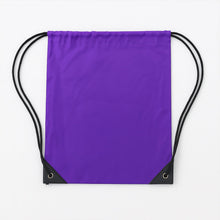 Water-Resistant Nylon Drawstring Backpack Bag (1 Pc / Mix Color & Design)