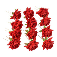 Hair Clip Red Rose Bridal Hair Pins Rose (12 Pcs Set / Red Color Only), Hair accessories