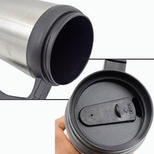 Stainless Steel Vacuum Glass Insulated Glass Coffee Cups, Tumbler (With Lid & Handle / 1 pc)