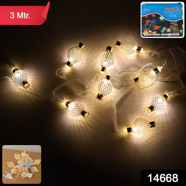 Decorative Metal Ball LED String Light (3 Meter )